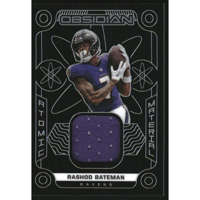 2022 Panini Obsidian Atomic Materials #16 Rashod Bateman
