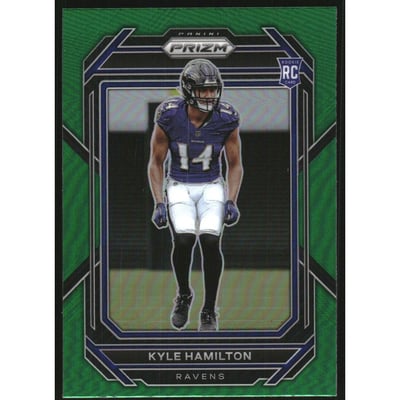 2022 Panini Prizm Prizms Green #342 Kyle Hamilton