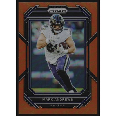 2022 Panini Prizm Prizms Orange #23 Mark Andrews
