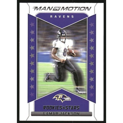 2022 Rookies and Stars Man In Motion #26 Lamar Jackson