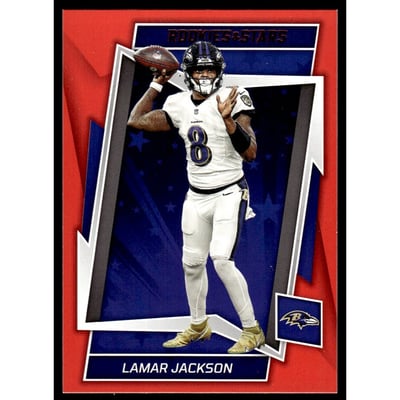 2022 Rookies and Stars Red #7 Lamar Jackson