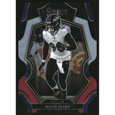 2022 Select Prizm Black and Red Die Cut #108 David Ojabo