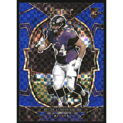 2022 Select Prizm Blue #74 Tyler Linderbaum