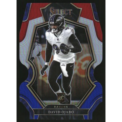2022 Select Prizm Red and Blue Die Cut #108 David Ojabo