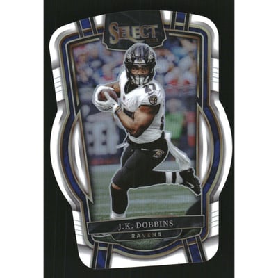 2022 Select Prizm White Die Cut #292 J.K. Dobbins