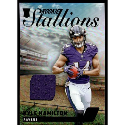 2022 Zenith Rookie Stallions Materials #37 Kyle Hamilton
