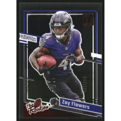 2023 Clearly Donruss Clearly The Rookies Red #6 Zay Flowers