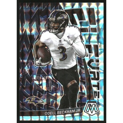 2023 Panini Mosaic Elevate Mosaic Reactive Blue #5 Odell Beckham Jr.