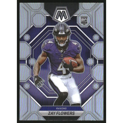 2023 Panini Mosaic Silver #380 Zay Flowers