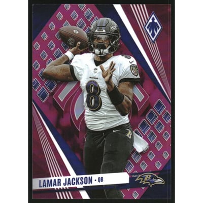 2023 Panini Phoenix SP Pink #12 Lamar Jackson