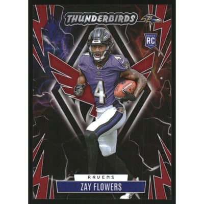 2023 Panini Phoenix Thunderbirds Red #14 Zay Flowers
