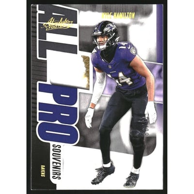 2024 Absolute All Pro Souvenirs Gold #10 Kyle Hamilton