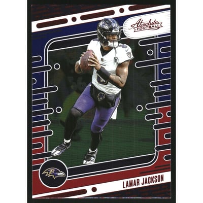 2024 Absolute Red and Blue #9 Lamar Jackson
