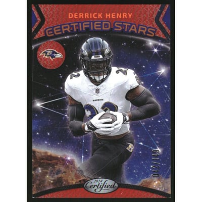2024 Certified Certified Stars Mirror Orange #9 Derrick Henry