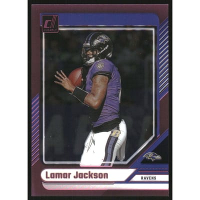 2024 Clearly Donruss Pink #5 Lamar Jackson