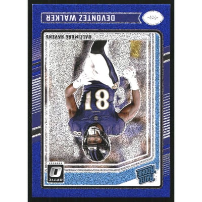 2024 Donruss Optic Blue Glitter #228 Devontez Walker RR