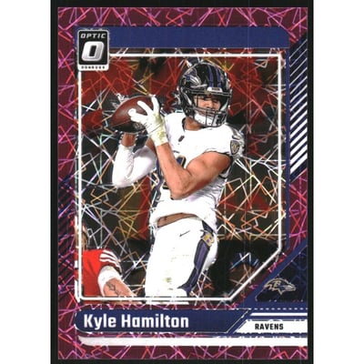 2024 Donruss Optic Pink Velocity #18 Kyle Hamilton