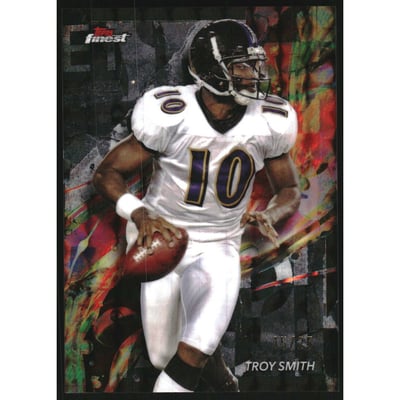 2024 Finest Black Geometric Refractors #7 Troy Smith