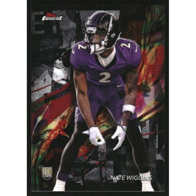 2024 Finest Black Refractors #51 Nate Wiggins