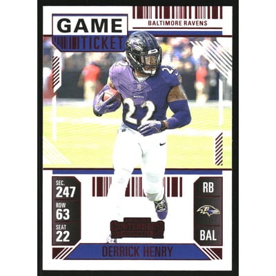 2024 Panini Contenders Game Ticket Red #9 Derrick Henry