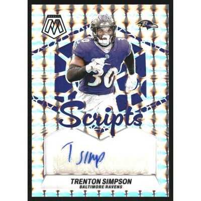 2024 Panini Mosaic Scripts #51 Trenton Simpson