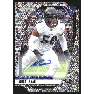 2024 Panini Prizm Autographs Prizms No Huddle #302 Adisa Isaac