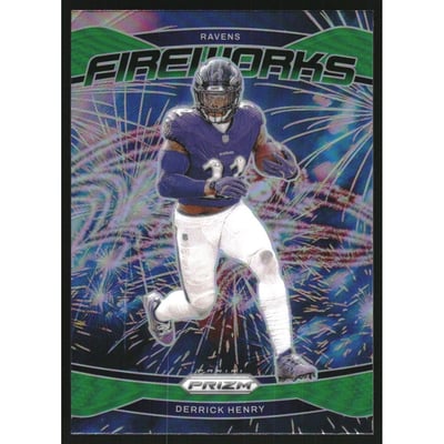 2024 Panini Prizm Fireworks Prizms Green #10 Derrick Henry