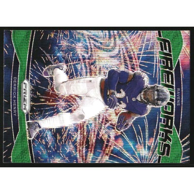2024 Panini Prizm Fireworks Prizms Green Wave #10 Derrick Henry
