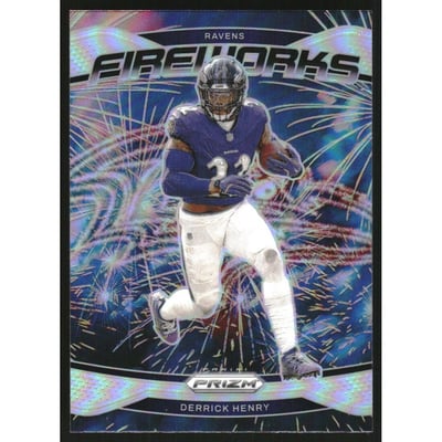 2024 Panini Prizm Fireworks Prizms Silver #10 Derrick Henry