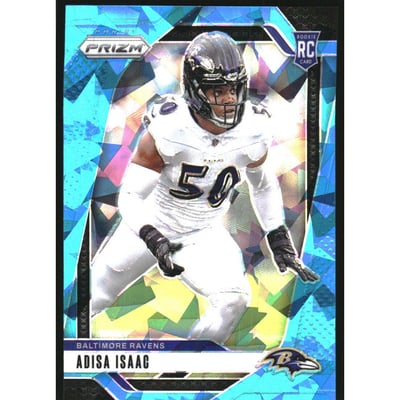 2024 Panini Prizm Prizms Blue Ice #302 Adisa Isaac