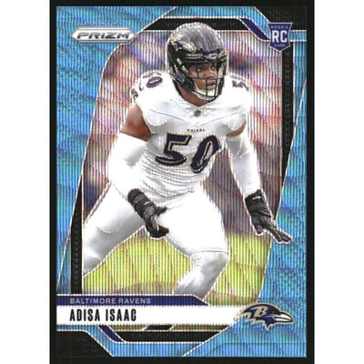 2024 Panini Prizm Prizms Blue Wave #302 Adisa Isaac