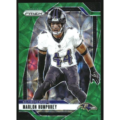 2024 Panini Prizm Prizms Green Scope #24 Marlon Humphrey