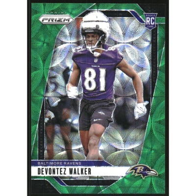 2024 Panini Prizm Prizms Green Scope #328 Devontez Walker