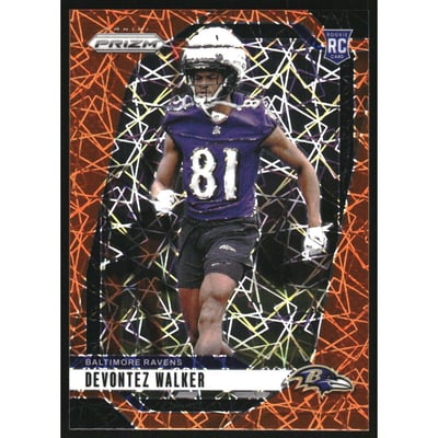 2024 Panini Prizm Prizms Lazer #328 Devontez Walker