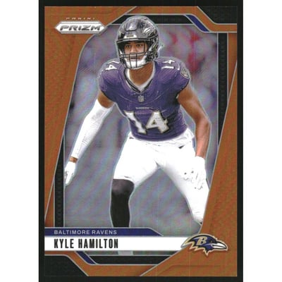 2024 Panini Prizm Prizms Orange #23 Kyle Hamilton