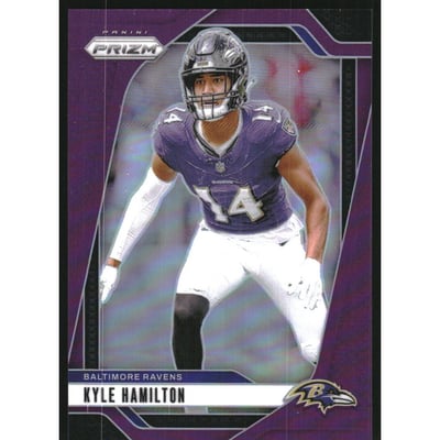 2024 Panini Prizm Prizms Purple #23 Kyle Hamilton