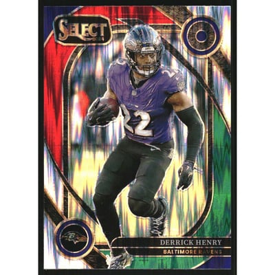 2024 Select Prizm Green and Red Shock #249 Derrick Henry