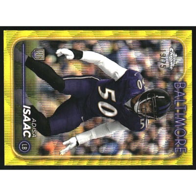 2024 Topps Chrome Yellow Wave Refractors #218 Adisa Isaac