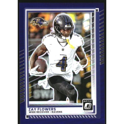 2025 Donruss Optic Purple #120 Zay Flowers