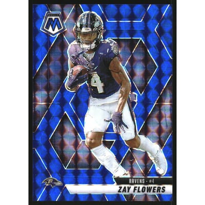 2025 Panini Mosaic Mosaic Blue #126 Zay Flowers