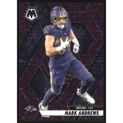 2025 Panini Mosaic Mosaic No Huddle Purple #138 Mark Andrews