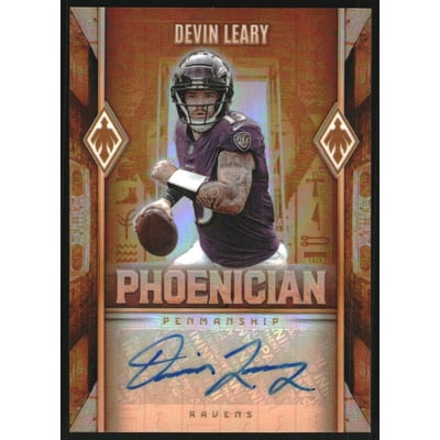2025 Panini Phoenix Phoenician Penmanship #98 Devin Leary