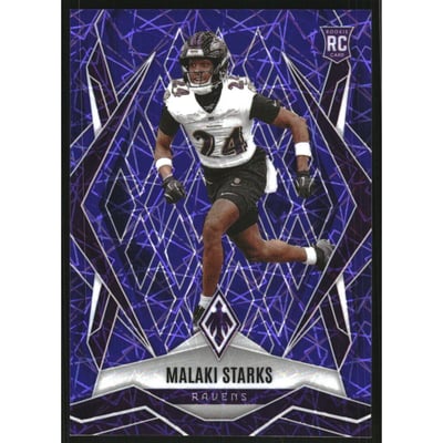 2025 Panini Phoenix Purple Lazer #195 Malaki Starks