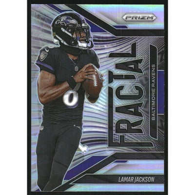 2025 Panini Prizm Fractal Prizms Silver #2 Lamar Jackson
