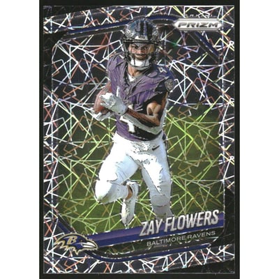 2025 Panini Prizm Prizms Lazer #106 Zay Flowers