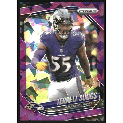 2025 Panini Prizm Prizms Purple Ice #93 Terrell Suggs