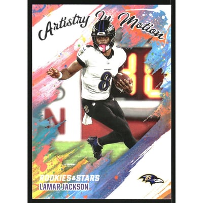 2025 Rookies and Stars Artistry in Motion #2 Lamar Jackson
