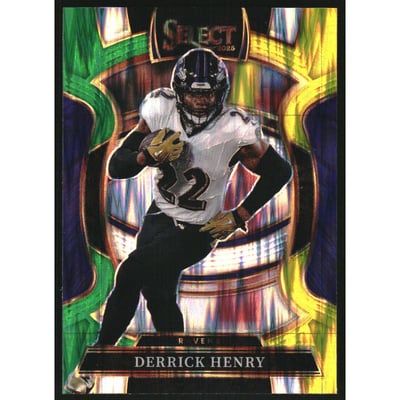 2025 Select Prizm Green and Yellow Shock #60 Derrick Henry