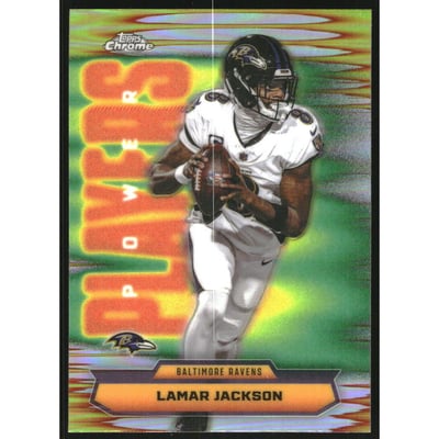 2025  Topps Chrome Power Players Refractors #PP1 Lamar Jackson