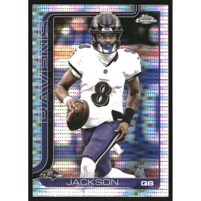 2025 Topps Chrome Pulsar Refractors #24 Lamar Jackson